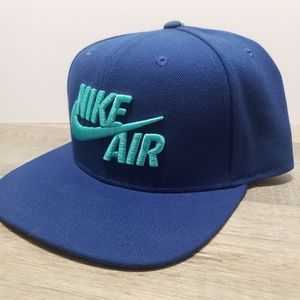 Nike Air Snapback Hat Blue w/ Teal Embroidery NWOT